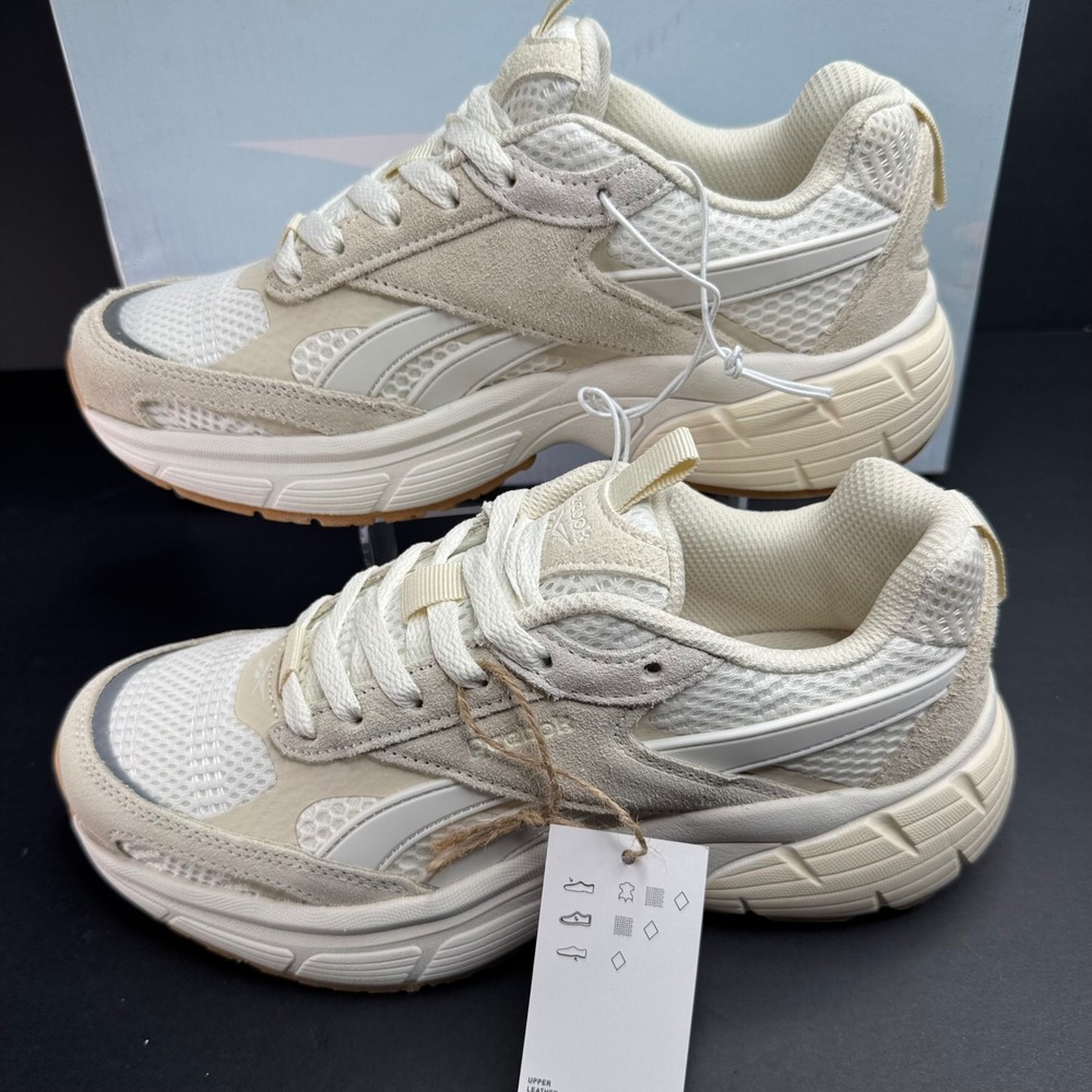 Reebok Chaos Womens Sneakers Natural Tan Suede Mesh FuelFoam AR30303W-CTT Size 7 - Picture 2 of 11